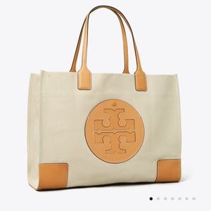 NWT ELLA CANVAS TOTE Natural